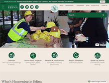 Tablet Screenshot of edinamn.gov
